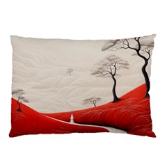 Trees Forest Path Pillow Case by Proyonanggan