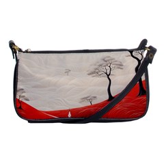 Trees Forest Path Shoulder Clutch Bag by Proyonanggan