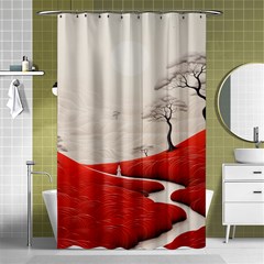 Trees Forest Path Shower Curtain 48  X 72  (small)  by Proyonanggan