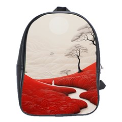 Trees Forest Path School Bag (xl) by Proyonanggan