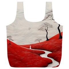 Trees Forest Path Full Print Recycle Bag (xxxl) by Proyonanggan