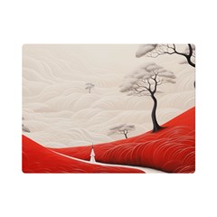 Trees Forest Path Premium Plush Fleece Blanket (mini) by Proyonanggan