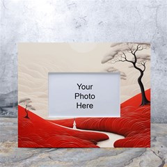 Trees Forest Path White Tabletop Photo Frame 4 x6  by Proyonanggan