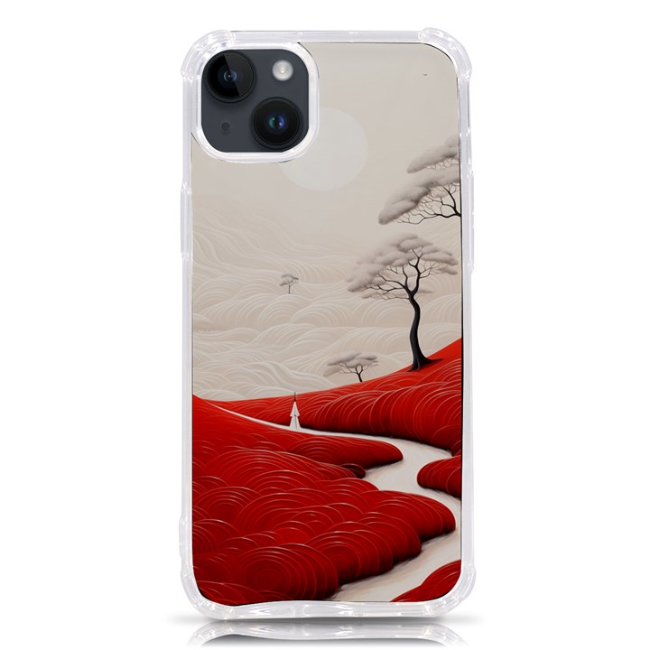 Trees Forest Path iPhone 14 Plus TPU UV Print Case