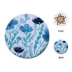 Flowers Petals Bloom Playing Cards Single Design (round)