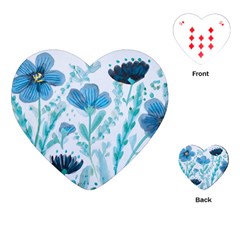 Flowers Petals Bloom Playing Cards Single Design (heart)