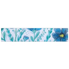 Flowers Petals Bloom Small Premium Plush Fleece Scarf