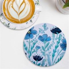 Flowers Petals Bloom Uv Print Round Tile Coaster by Proyonanggan