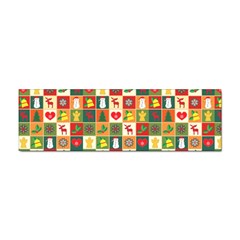 Template Christmas Pattern Sticker (bumper)