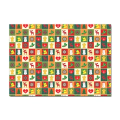 Template Christmas Pattern Sticker A4 (100 Pack)