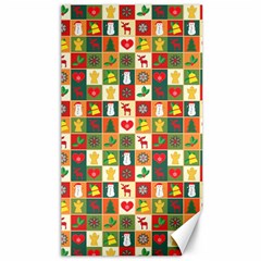 Template Christmas Pattern Canvas 40  X 72 