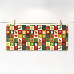 Template Christmas Pattern Hand Towel