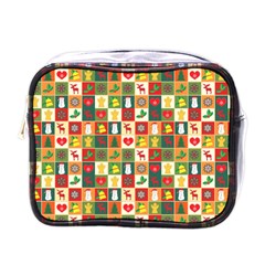 Template Christmas Pattern Mini Toiletries Bag (one Side)