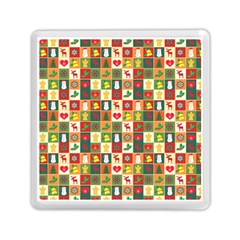 Template Christmas Pattern Memory Card Reader (square)