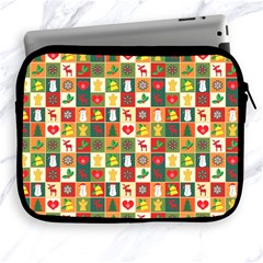 Template Christmas Pattern Apple Ipad 2/3/4 Zipper Cases