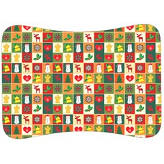 Template Christmas Pattern Velour Seat Head Rest Cushion