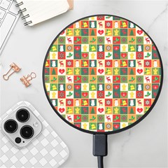 Template Christmas Pattern Wireless Fast Charger(black)