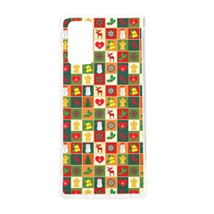 Template Christmas Pattern Samsung Galaxy Note 20 Tpu Uv Case