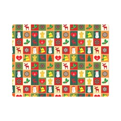 Template Christmas Pattern Premium Plush Fleece Blanket (mini)