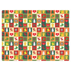 Template Christmas Pattern Premium Plush Fleece Blanket (extra Small)