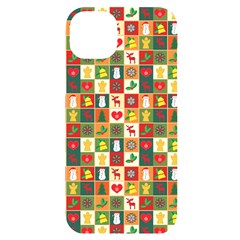 Template Christmas Pattern Iphone 14 Plus Black Uv Print Case