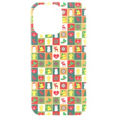 Template Christmas Pattern Iphone 15 Pro Max Black Uv Print Pc Hardshell Case