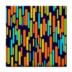 Illustration Abstract Line Tile Coaster