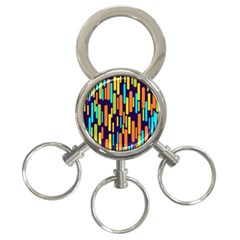 Illustration Abstract Line 3-ring Key Chain by anzea