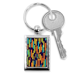 Illustration Abstract Line Key Chain (rectangle) by anzea