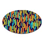 Illustration Abstract Line Oval Magnet Front