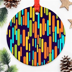 Illustration Abstract Line Round Ornament (two Sides)