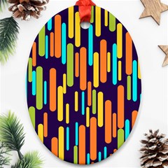 Illustration Abstract Line Oval Ornament (two Sides)