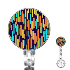 Illustration Abstract Line Stainless Steel Nurses Watch by anzea