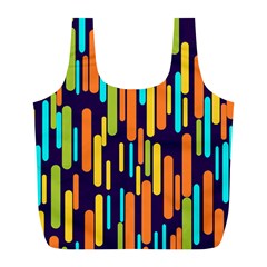 Illustration Abstract Line Full Print Recycle Bag (l)