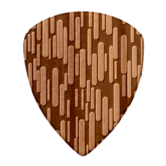 Illustration Abstract Line Wood Guitar Pick (set Of 10) by anzea