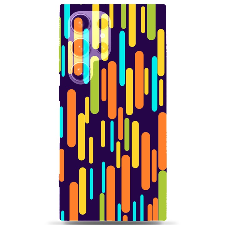 Illustration Abstract Line Samsung Galaxy S24 Ultra 6.9 Inch Black TPU UV Case