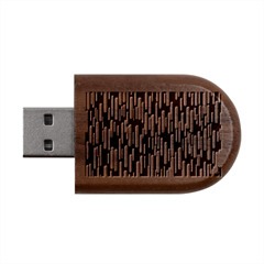 Illustration Abstract Line Wood Oval Usb Flash Drive