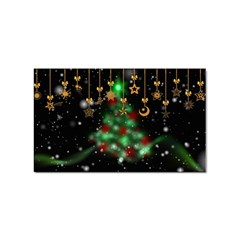 Christmas Star Jewellery Sticker (rectangular) by anzea