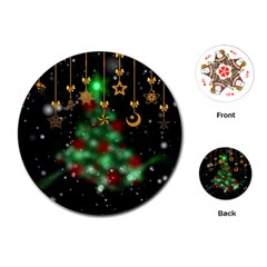 Christmas Star Jewellery Playing Cards Single Design (round)