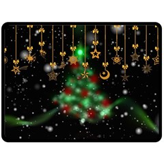 Christmas Star Jewellery Fleece Blanket (large) by anzea