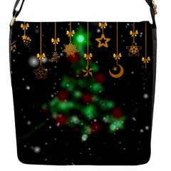 Christmas Star Jewellery Flap Closure Messenger Bag (s) by anzea