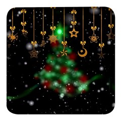 Christmas Star Jewellery Square Glass Fridge Magnet (4 Pack) by anzea