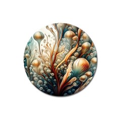 Undersea Dreams Saltwater Ocean Magnet 3  (round) by Apenda