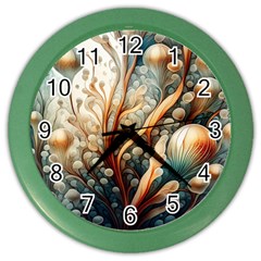 Undersea Dreams Saltwater Ocean Color Wall Clock by Apenda