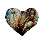 Undersea Dreams Saltwater Ocean Standard 16  Premium Heart Shape Cushions Front