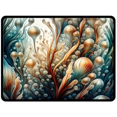 Undersea Dreams Saltwater Ocean Two Sides Fleece Blanket (large) by Apenda