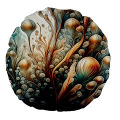 Undersea Dreams Saltwater Ocean Large 18  Premium Flano Round Cushions