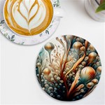 Undersea Dreams Saltwater Ocean UV Print Round Tile Coaster Front