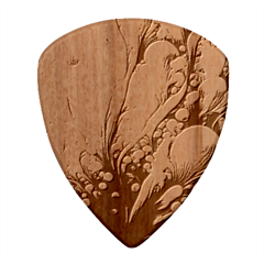 Undersea Dreams Saltwater Ocean Wood Guitar Pick (set Of 10) by Apenda