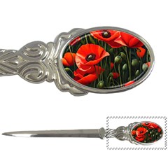 Flowers Poppies Bloom Blossom Art Letter Opener by Apenda